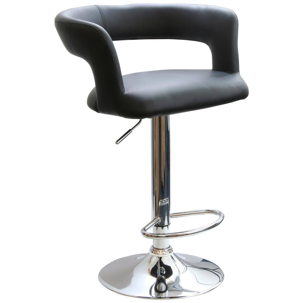 Front. AmeriHome - AmeriHome Modern Curvy Bar Stool - Multi.