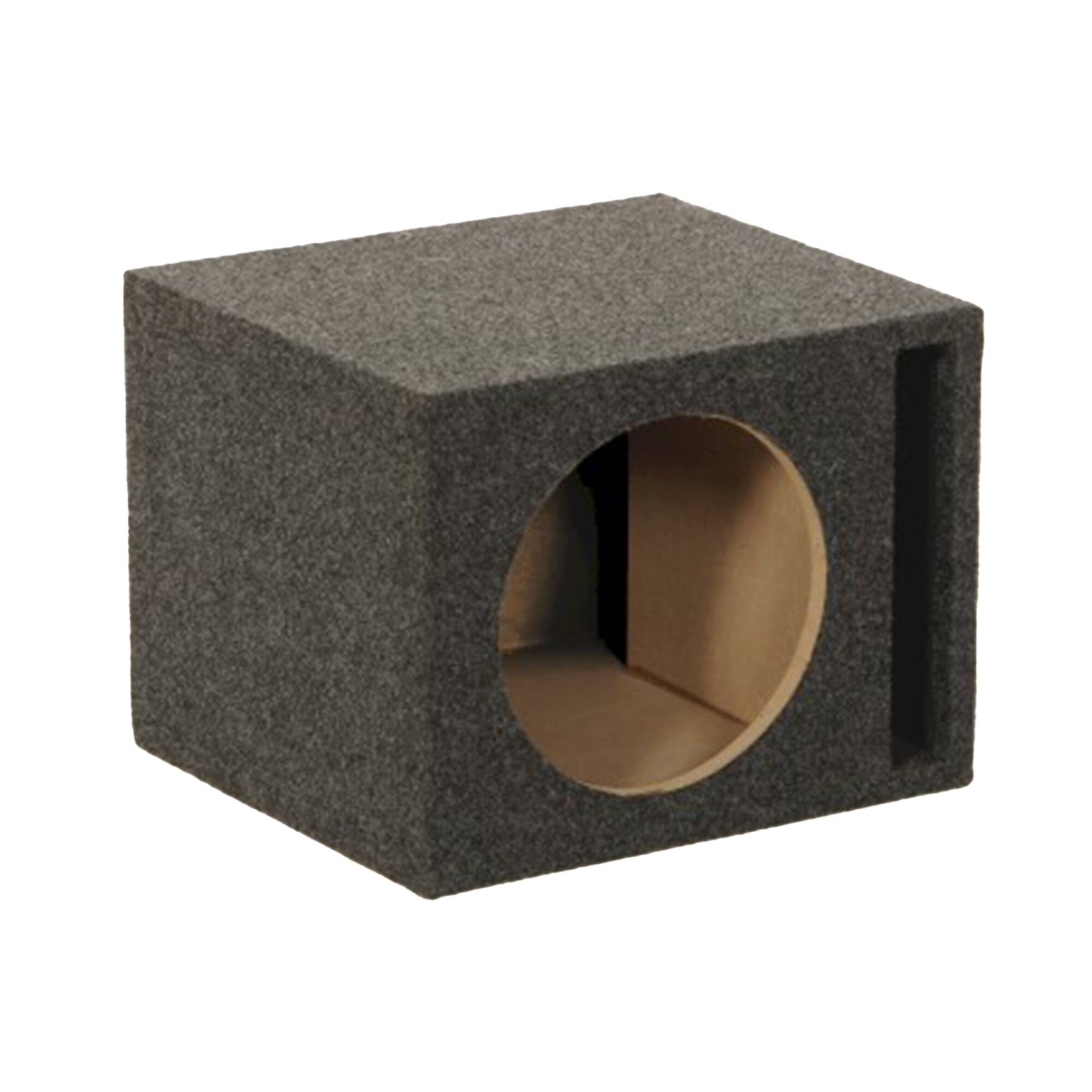 Alt View 10. QPower - QPower QSBASS10 Single 10 Inch Vented Slot Ported Subwoofer Sub Enclosure Box - Gray.