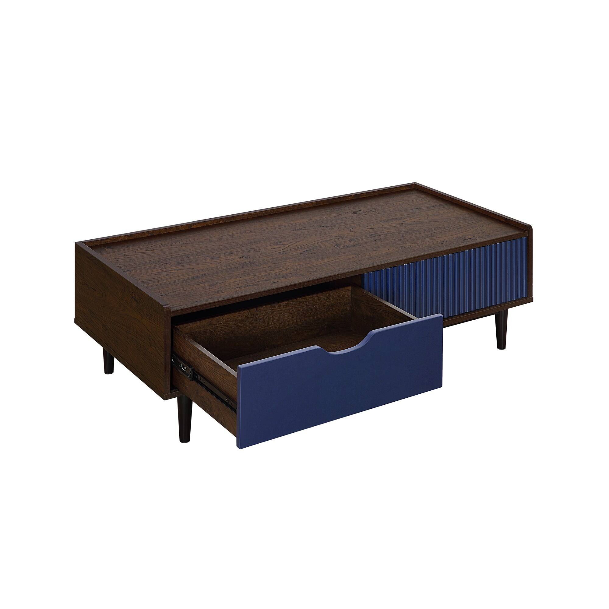 Alt View 1. Manhattan Comfort - Duane Mid-Century Modern 47" Coffee Table - Navy Blue.