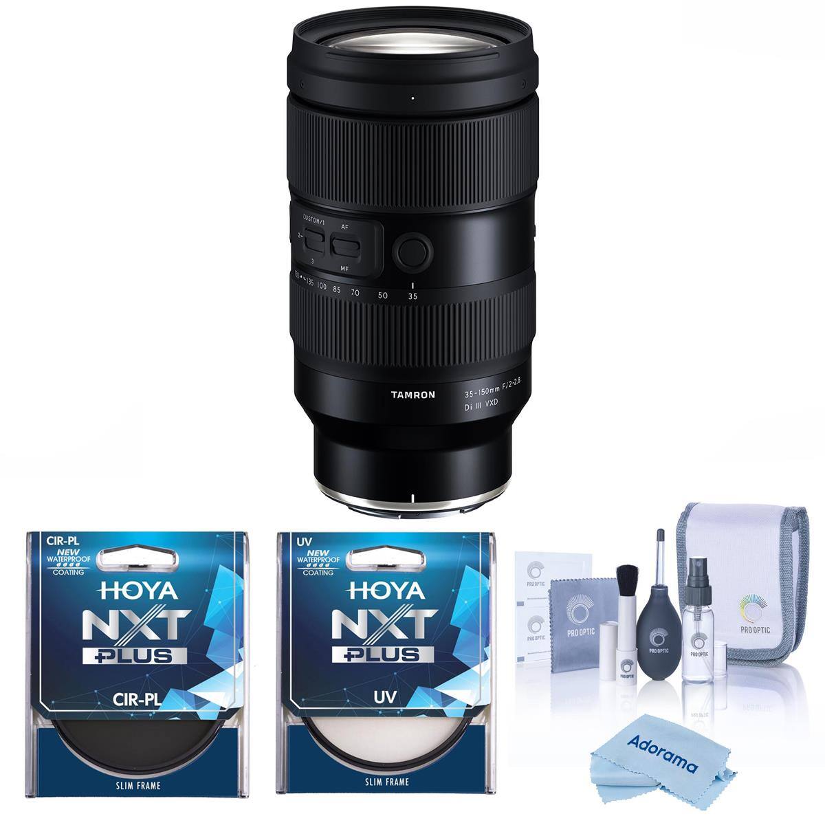 s/wausino

I 001 85 70
50
I 35

TAMRON
35-150mm F/2-23 Di III VXD

CIR-PL NEW WATERPROOF .... COATING HOYA NXT PLUS
UV NEW WATERPROOF .... COATING HOYA NXT PLUS

OPTIC
PEOPIC
PRO OPTIC

CIR-PL SLIM FRAME
UV SLIM FRAME

Adorama