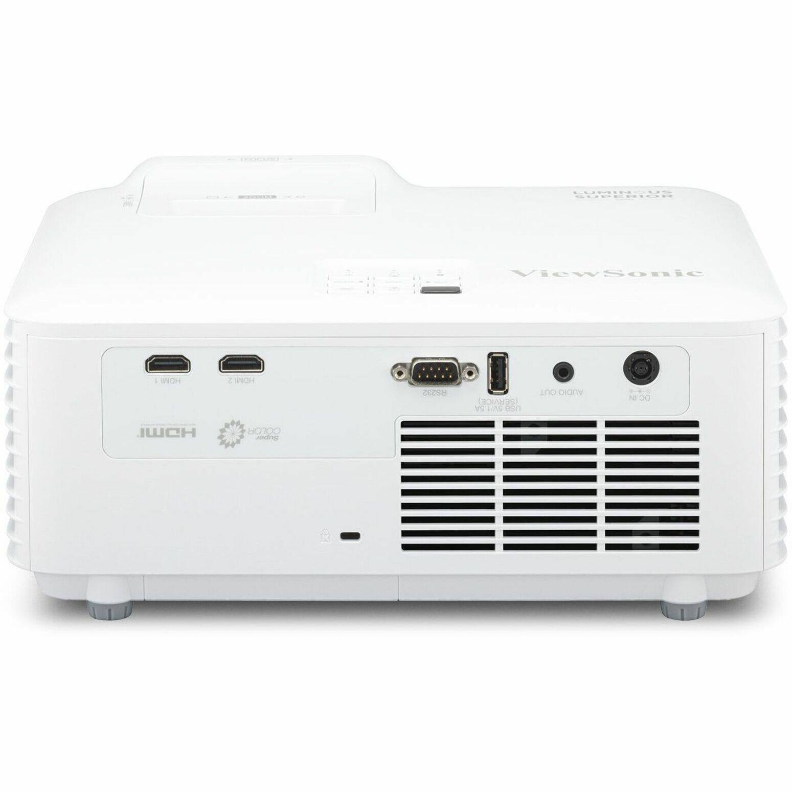 Alt View 16. ViewSonic - LS740HD 5,000 ANSI Lumens 1080p Laser Installation Projector - White.