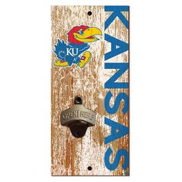 Fan Creations - Kansas Jayhawks Distressed Bottle Opener - Multicolor