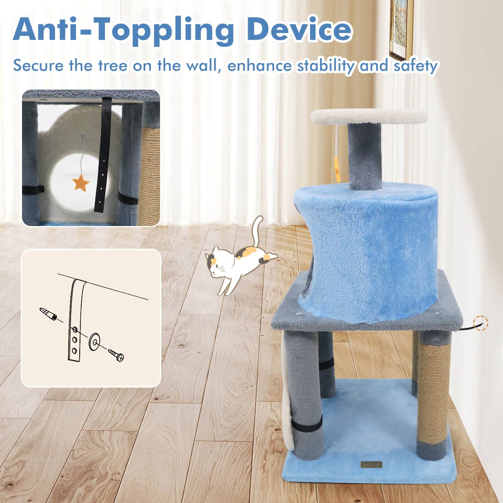 Anti-Toppling Device  
Secure the tree on the wall, enhance stability and safety