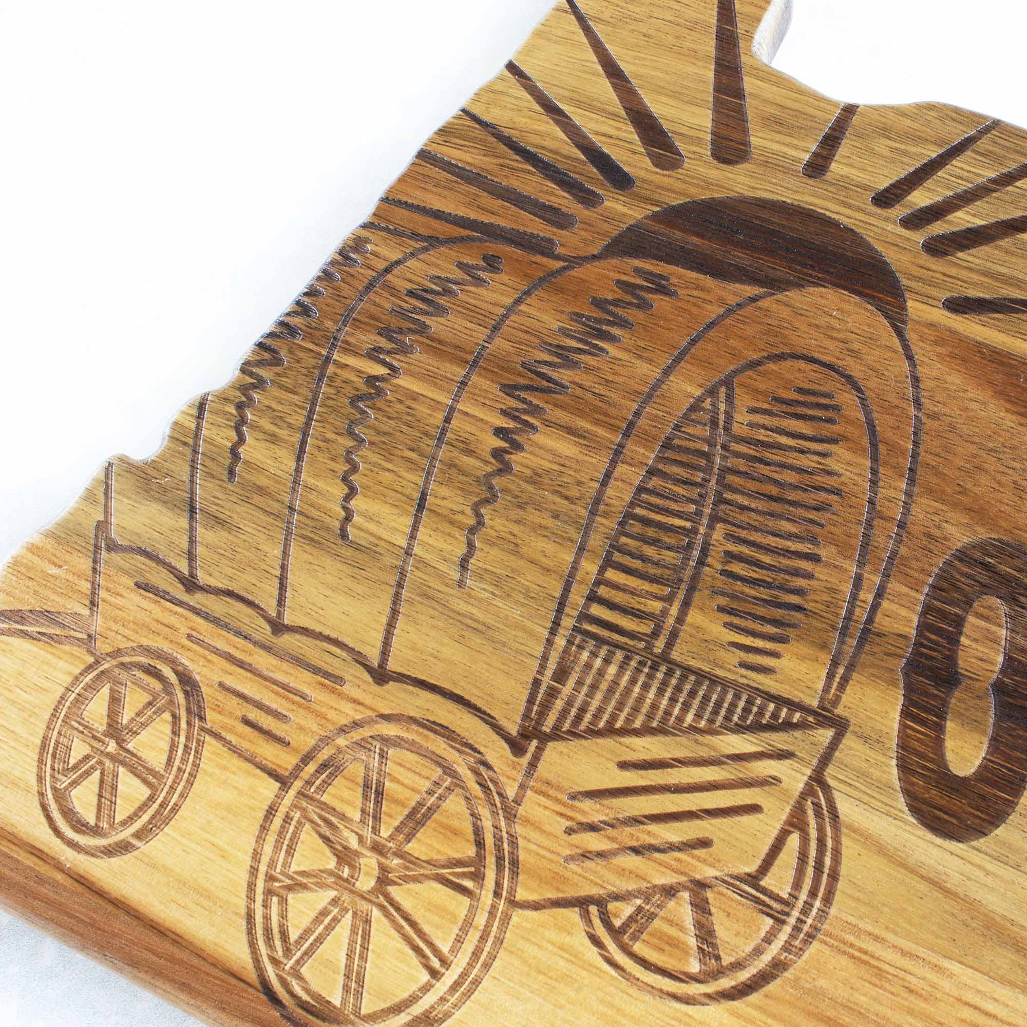Alt View 1. Rock & Branch - Origins Series Oregon Cutting Board.