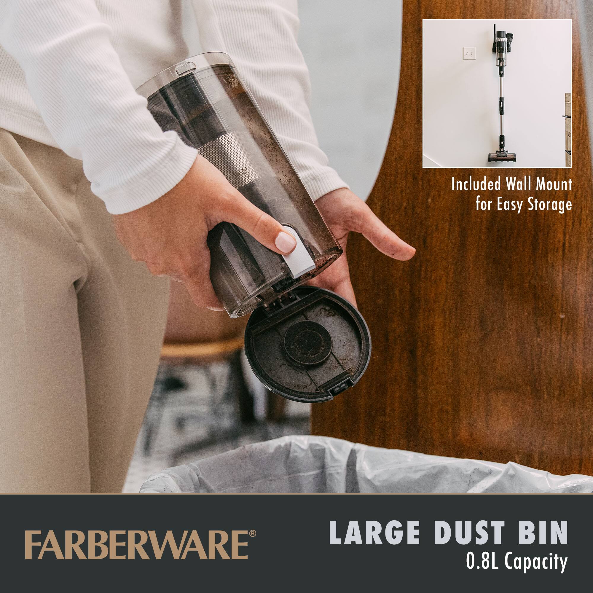 Farberware - Cordless Platinum Stick Vacuum Cleaner - Thumbnail 4