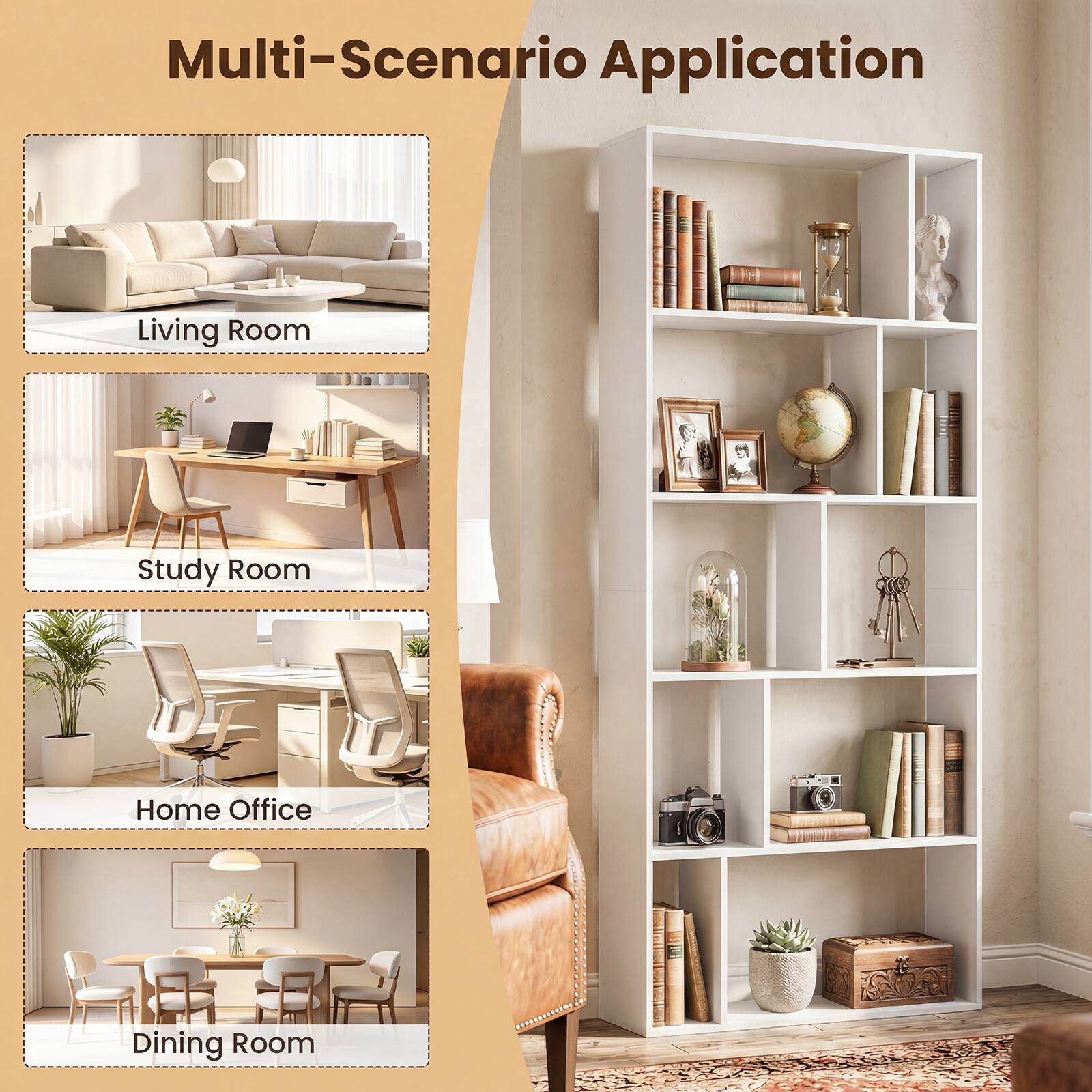 Multi-Scenario Application

Living Room

Study Room

Home Office

Dining Room