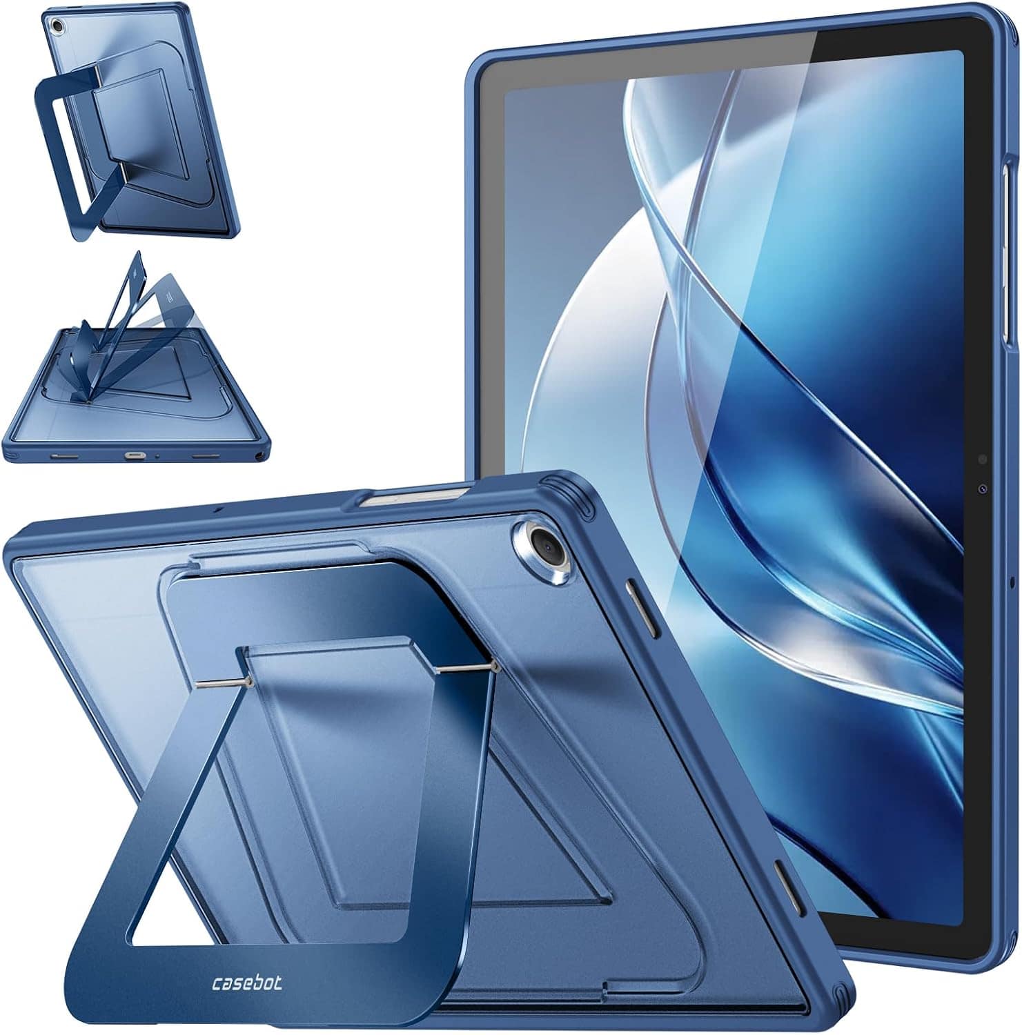 Fintie - Multi-Angle Kickstand Case for Samsung Galaxy Tab A11+/Tab A9+ 11 inch, Dual-Axis Aluminum Stand Slim Frosted Hard Cover - Navy price history on PriceWatchPro
