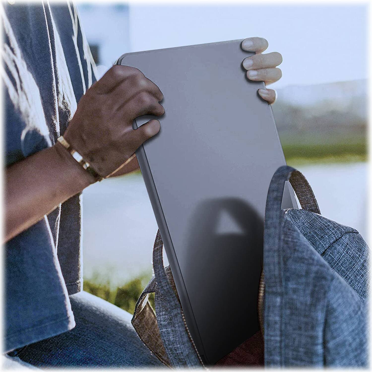 Alt View 16. SaharaCase - Venture Series Rotating Folio Case for Apple iPad 11'' (A16) and iPad 10.9'' (10th Gen) - Shadow Purple Gray.