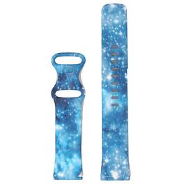 StrapsCo - Graphic Active Band Silicone Rubber Watch Strap For Fitbit Versa 4 (Medium-Long) - Deep Space