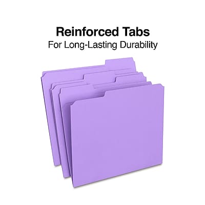 Reinforced Tabs  
For Long-Lasting Durability