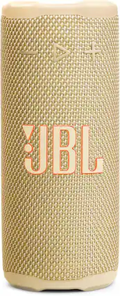 Front. JBL - JBL Grip Bluetooth Speaker with Bold JBL Pro Sound Ambient Light, Multi-Speaker Connection with Auracast Yellow.