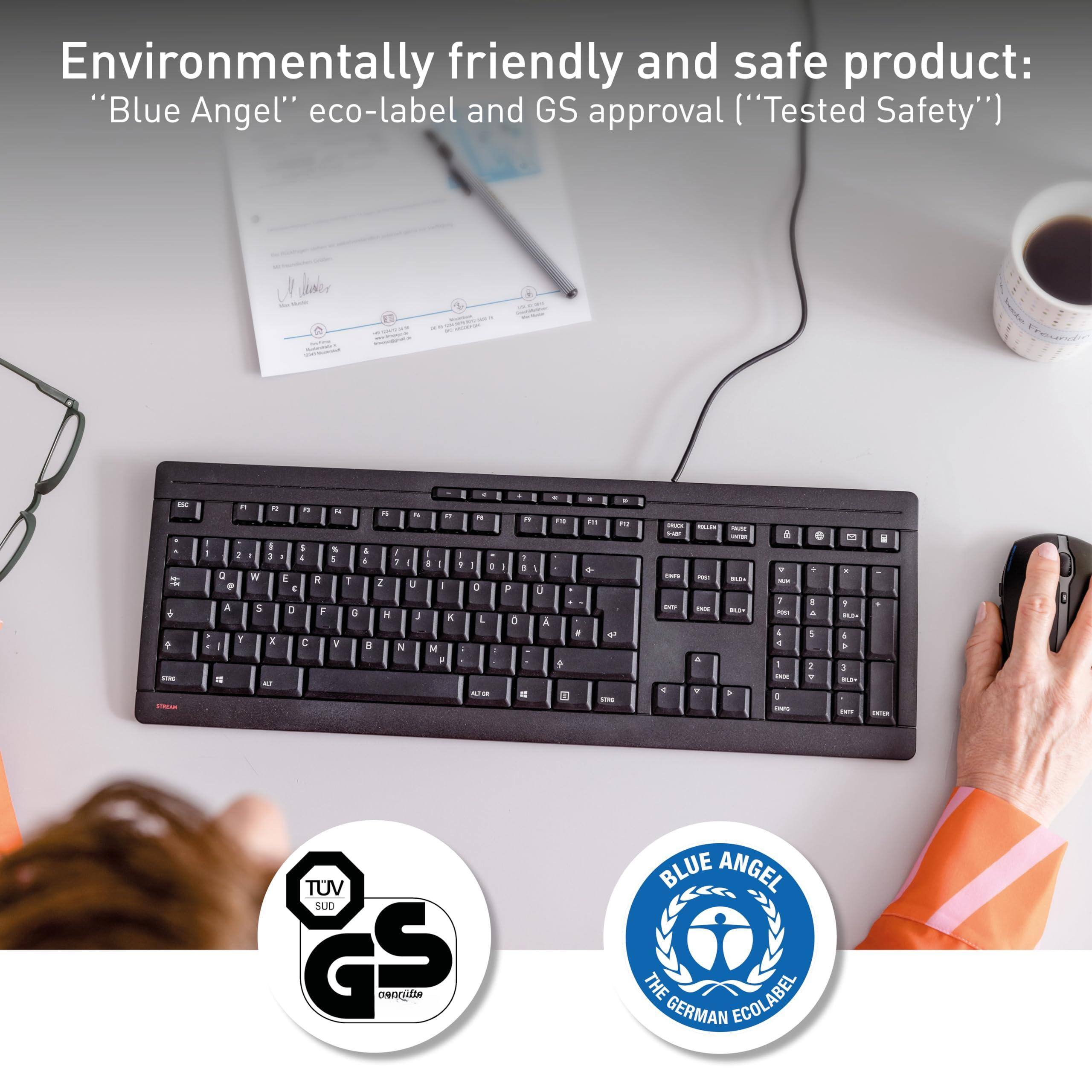 Environmentally friendly and safe product: "Blue Angel" eco-label and GS approval ("Tested Safety")