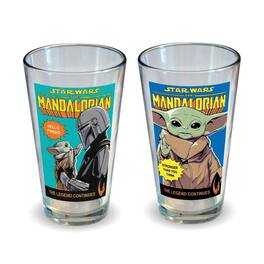 Star Wars - The Child Comic Covers 16oz Pint Glass Set - Clear