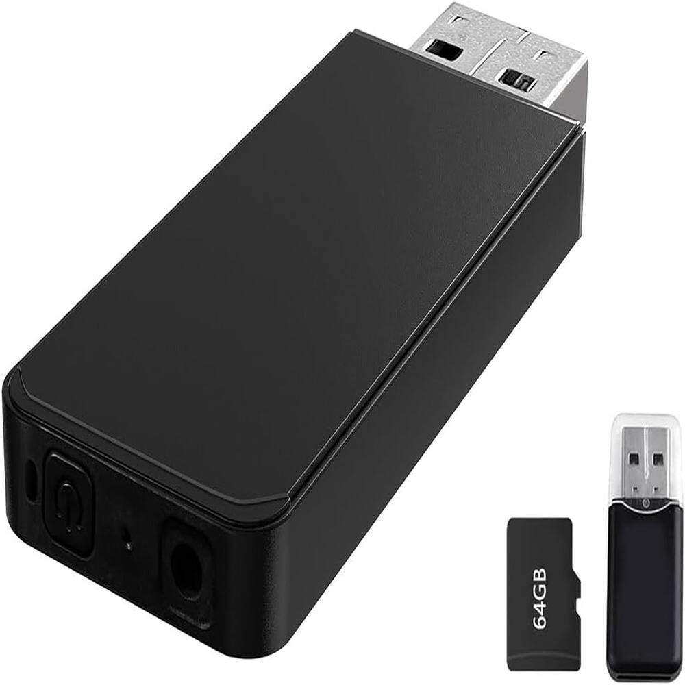 RTMB - 64GB Mini Camera 1080P Nanny Security Cam Indoor - Black