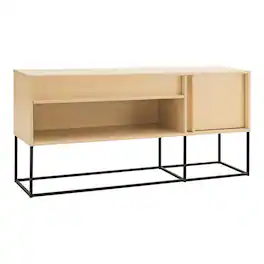 Furniture of America - Yazda TV Stand Fits TV's up to 65 in. with LED Lights - Orange