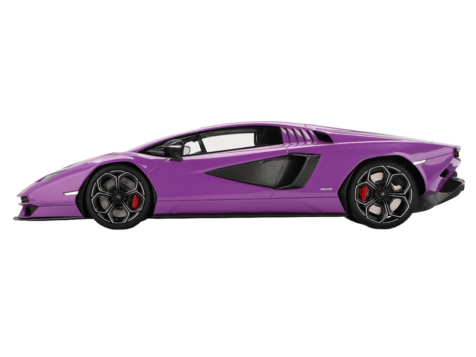 Alt View 2. Top Speed - Lamborghini Countach LPI 800-4 Viola 30th Purple Metallic 1/18 Model Car Top Speed.