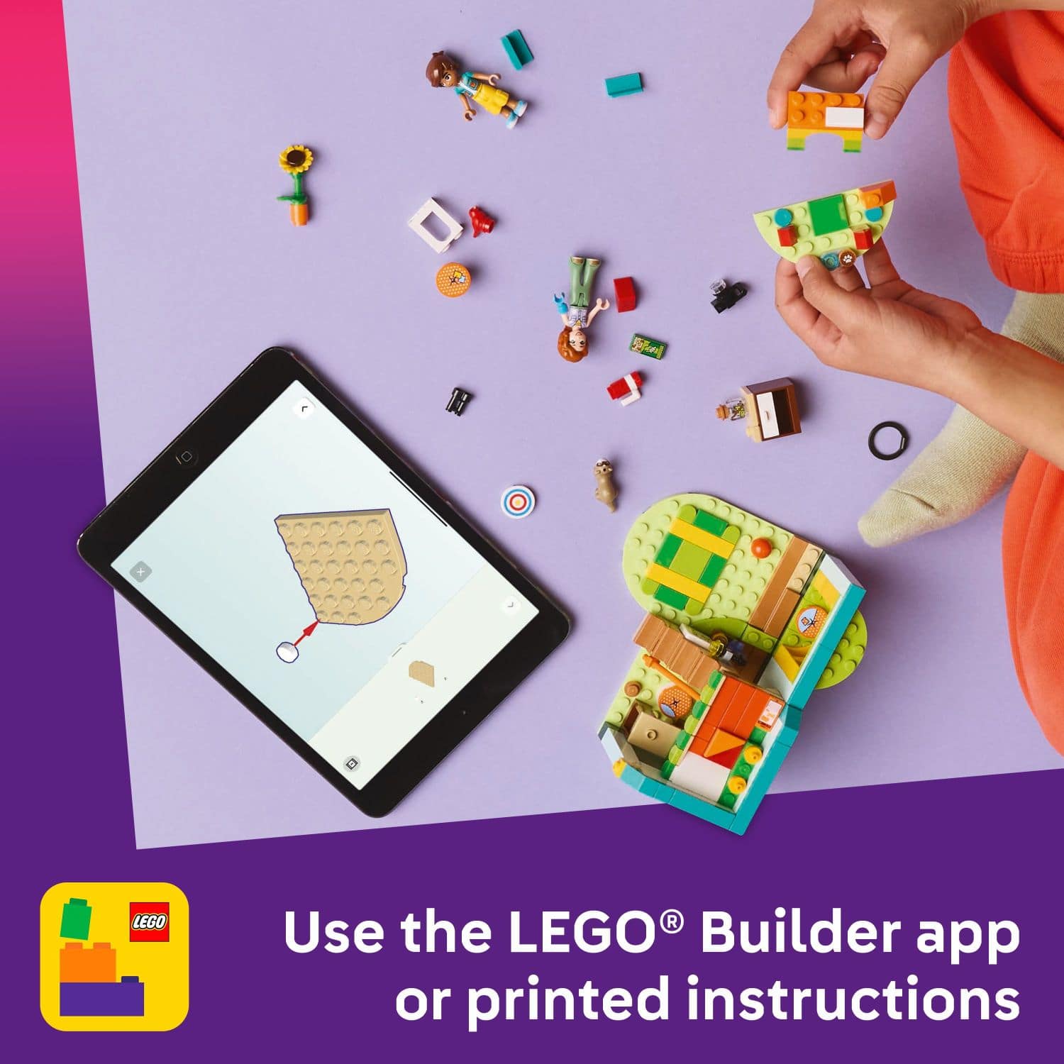 LEGO Builder app or printed instructions