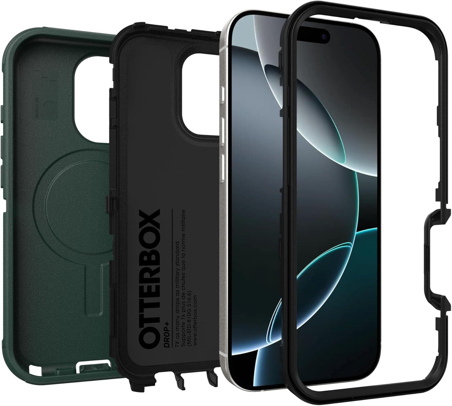 MADE IN OTTERBOX DROP+  
militaire norme standard O enb military chutes as de drops plus 516.6) 7x 7X  
Supporte (MIL-STD-810G  
www.otterbox.com