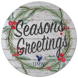 Jardine - University of Mary Washington Eagles 20'' x 20'' Season's Greetings Circle - White