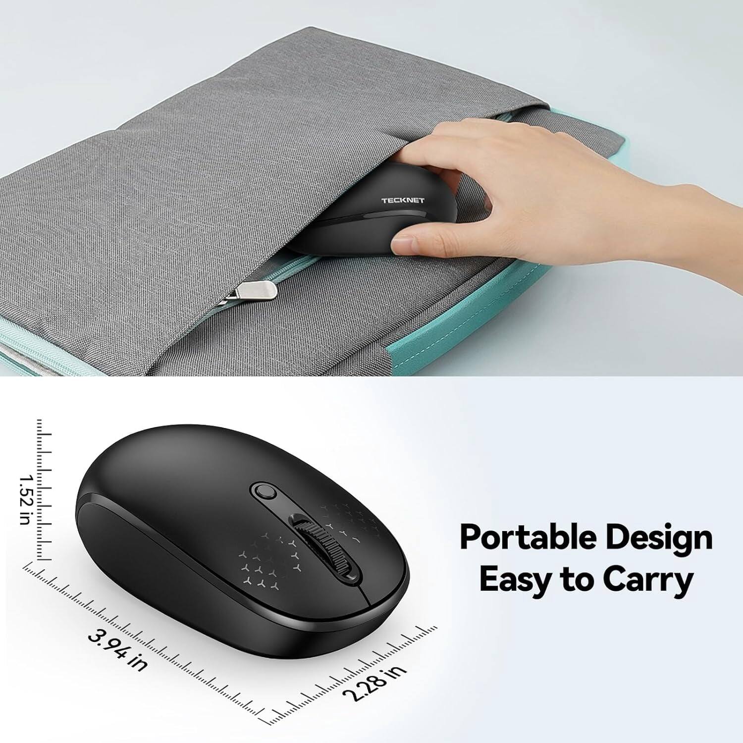 TECKNET

Portable Design Easy to Carry

1.52 in
3.94 in
2.28 in