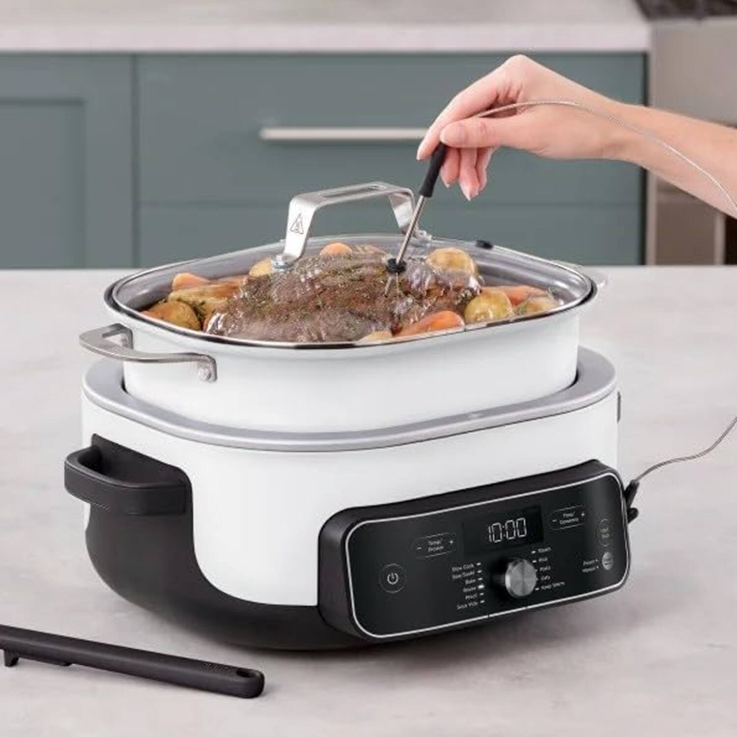 Alt View 1. Ninja - MC2052CO Foodi PossibleCooker PRO Plus 11-In-1 Smart Cook System Slow Cooker - White.