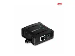 Trendnet - Gigabit PoE Splitter, 1x PoE In/Out, Up to 100m, 5V-12V, 802.3af, TPE-104GS - Black