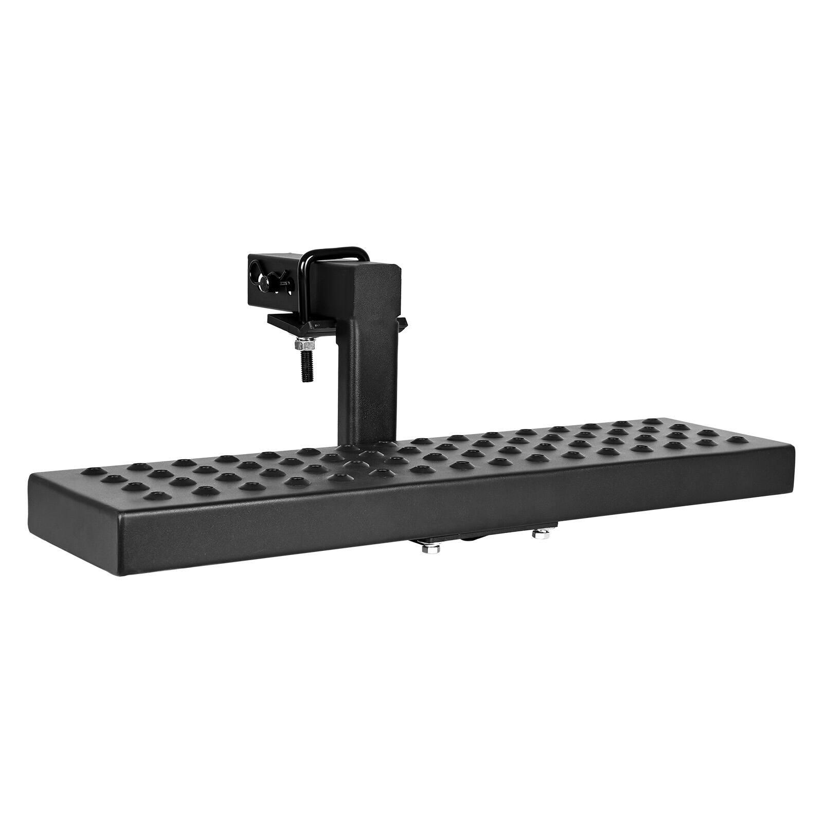 Alt View 4. VEVOR - Hitch Step for 2 Inch Receiver, Universal Rear Bumper Guard Protector with 350 LBS Load Capacity, Wide & Non-Slip Tow - Black.