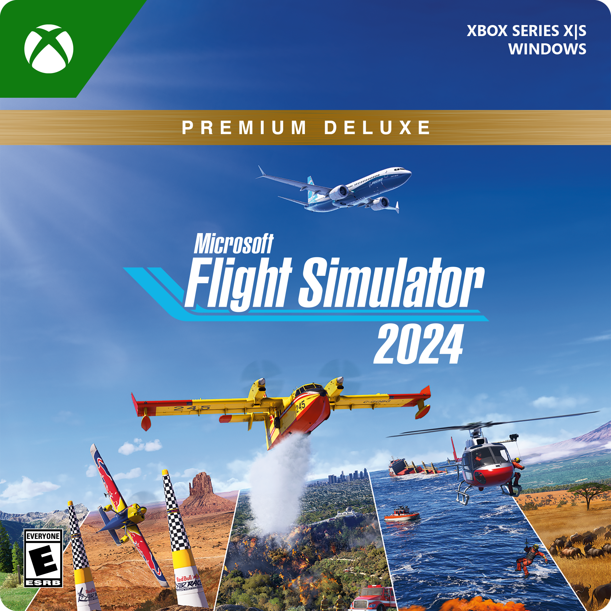 Flight Simulator 2024 Premium Deluxe Edition - Xbox Series X, Xbox Series S, Windows [Digital]