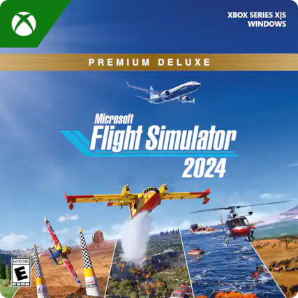 XBOX SERIES X|S WINDOWS PREMIUM DELUXE Microsoft Flight Simulator 2024 EVERYONE E ESRB - E (Everyone)