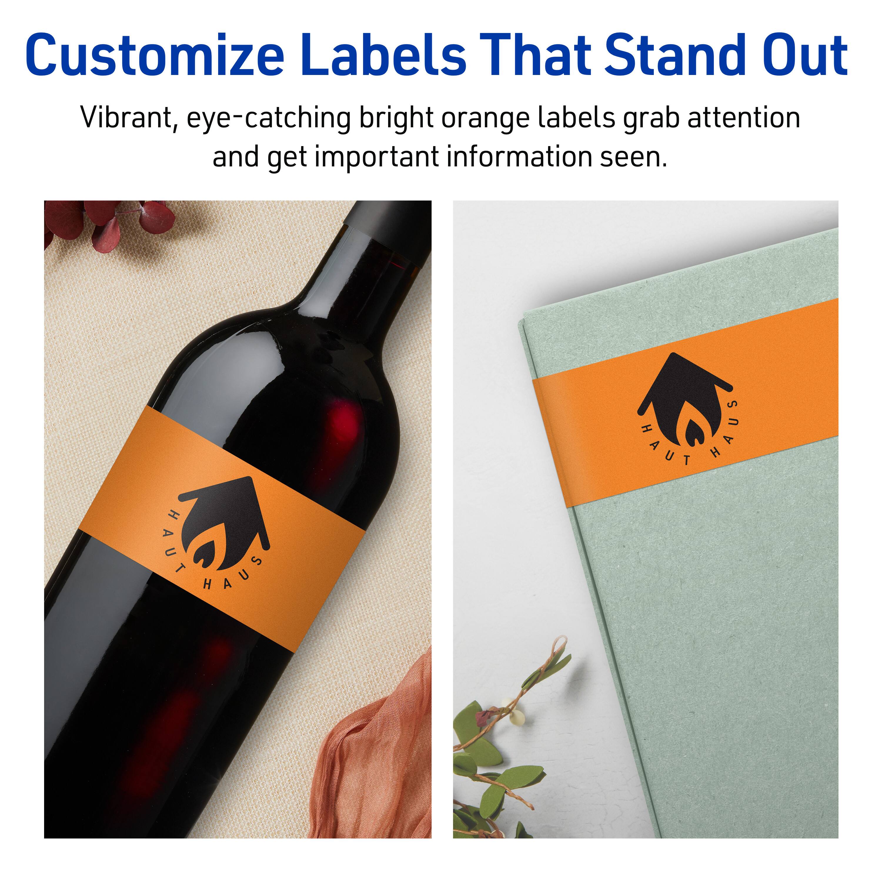 Customize Labels That Stand Out

Vibrant, eye-catching bright orange labels grab attention and get important information seen.

HAUT HAUS

HAUT HAUS