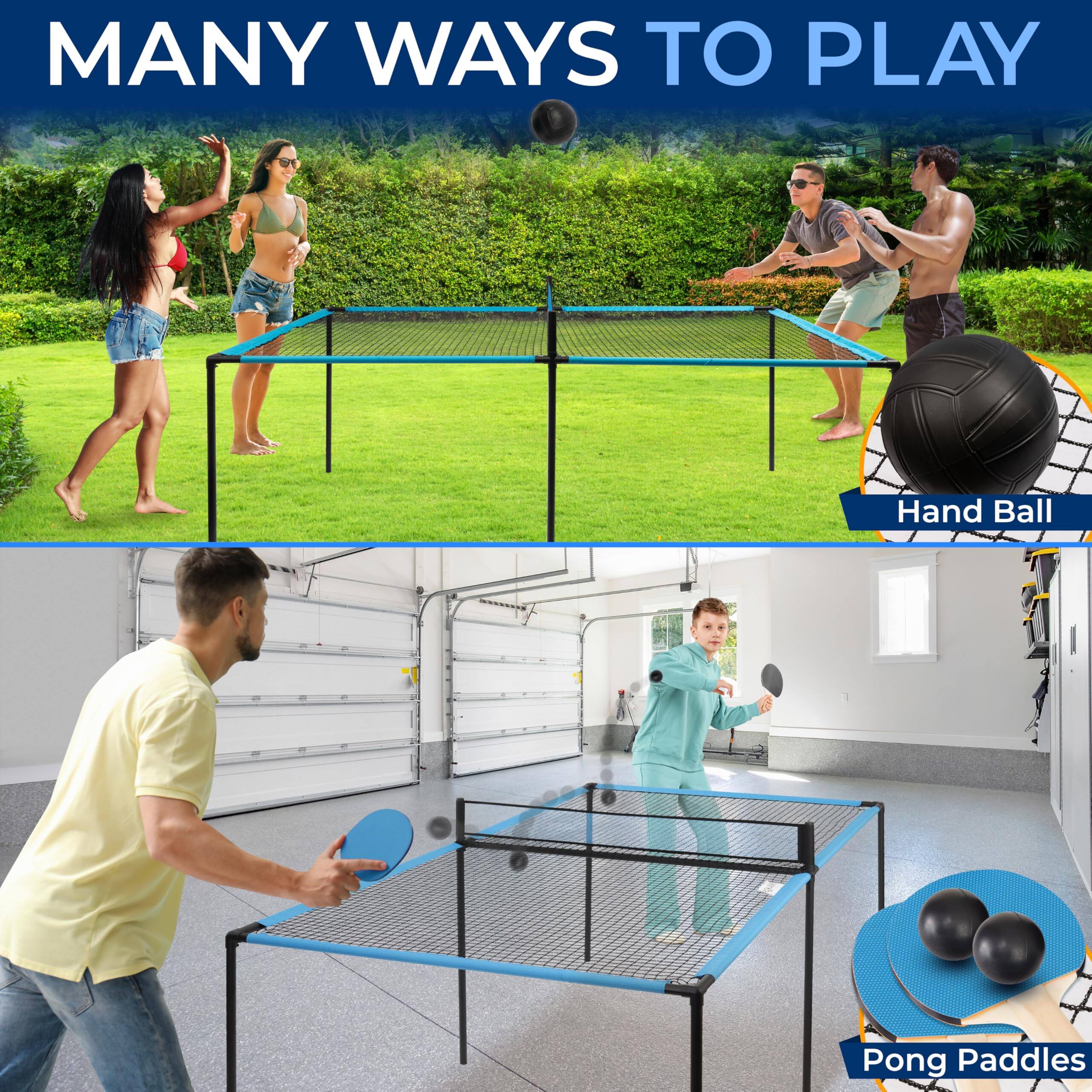 MANY WAYS TO PLAY

Hand Ball

Pong Paddles