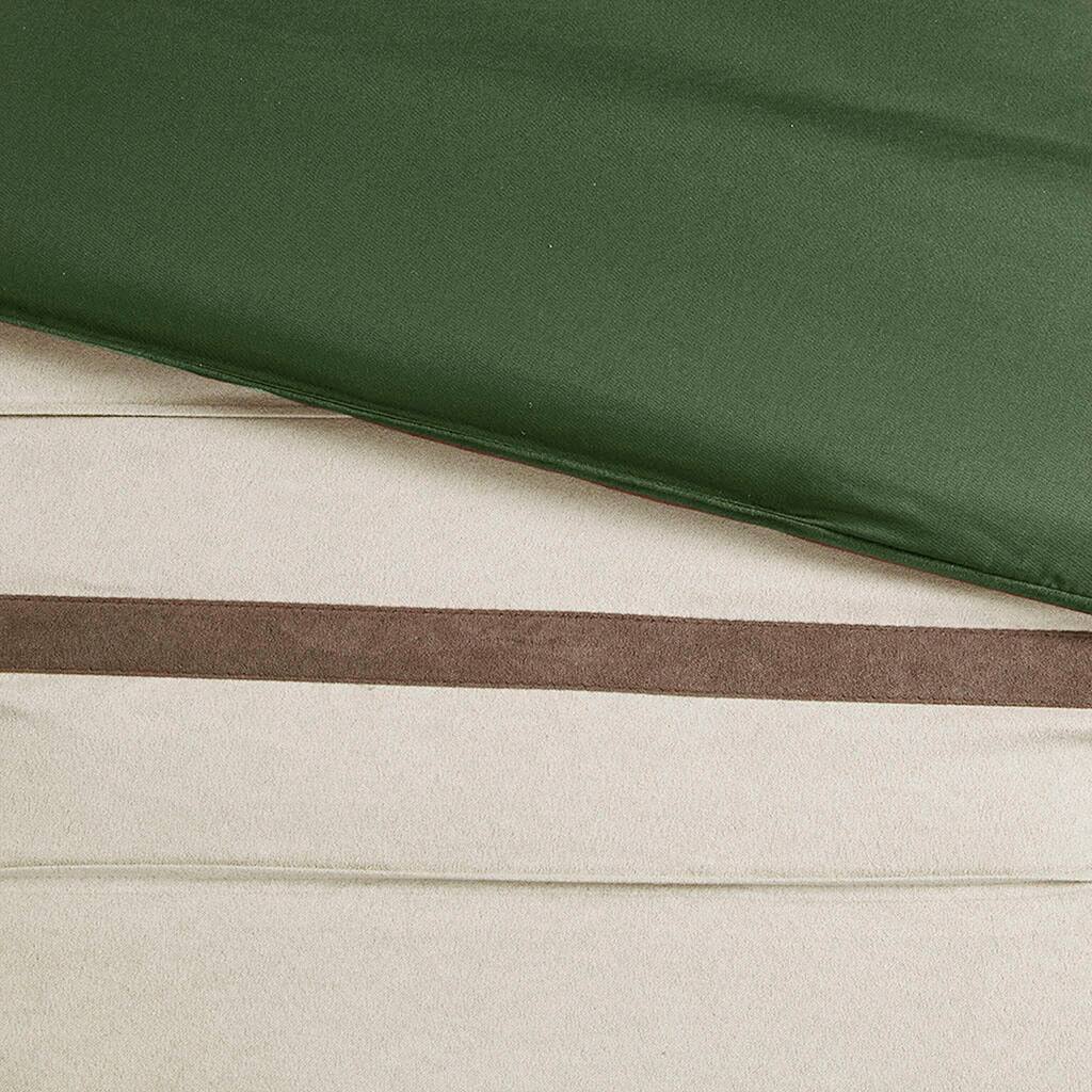 Alt View 5. Gracie Mills - Gracie Mills Bryony 7-Piece Microsuede Comforter Set - Green.