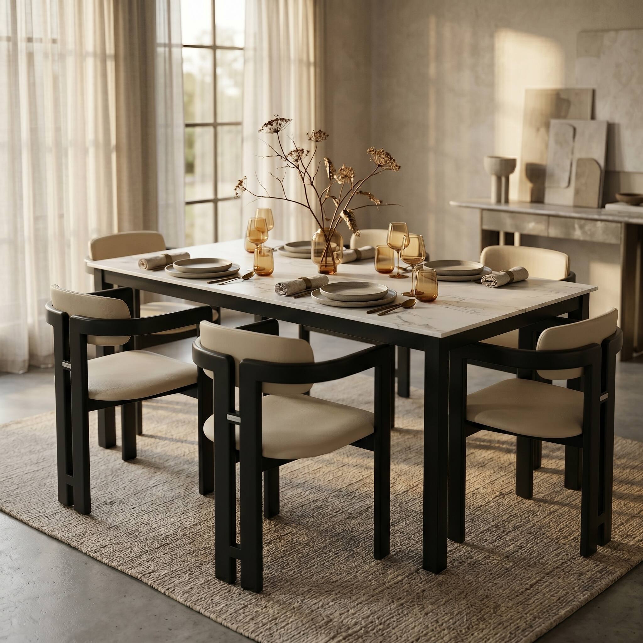Left. LeisureMod - Velo 2-PCS Faux Leather Side Chair - Modern Dining Accent Armchair - Black/Off White.