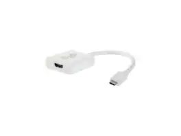 Cables to Go - C2G 29475 USB-C to HDMI Adapter - White - Audio/Video for HDTV, Projector