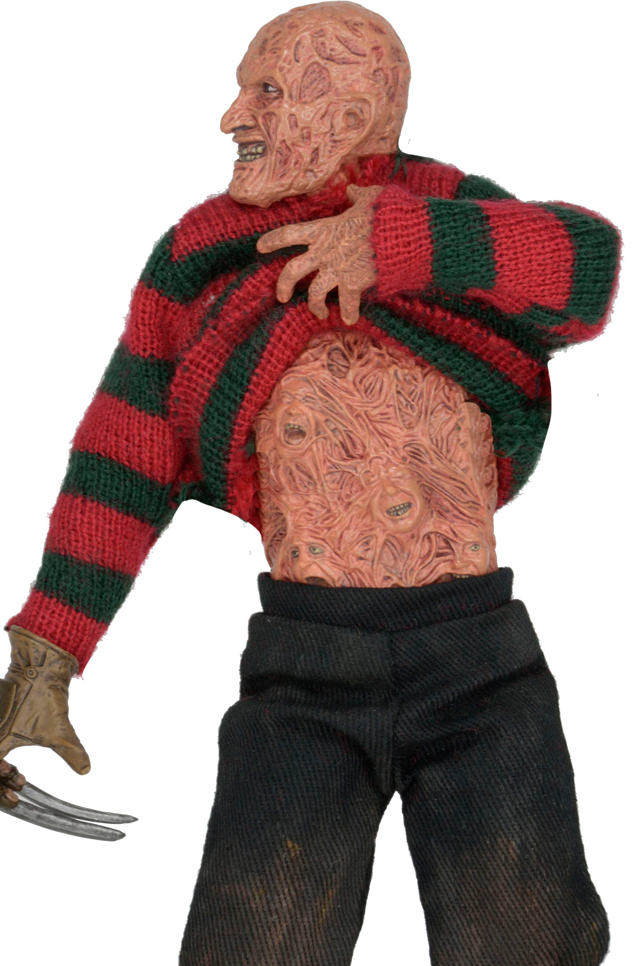Angle. NECA - Nightmare on Elm Street  8" Clothed Figure - Dream Warriors Freddy.