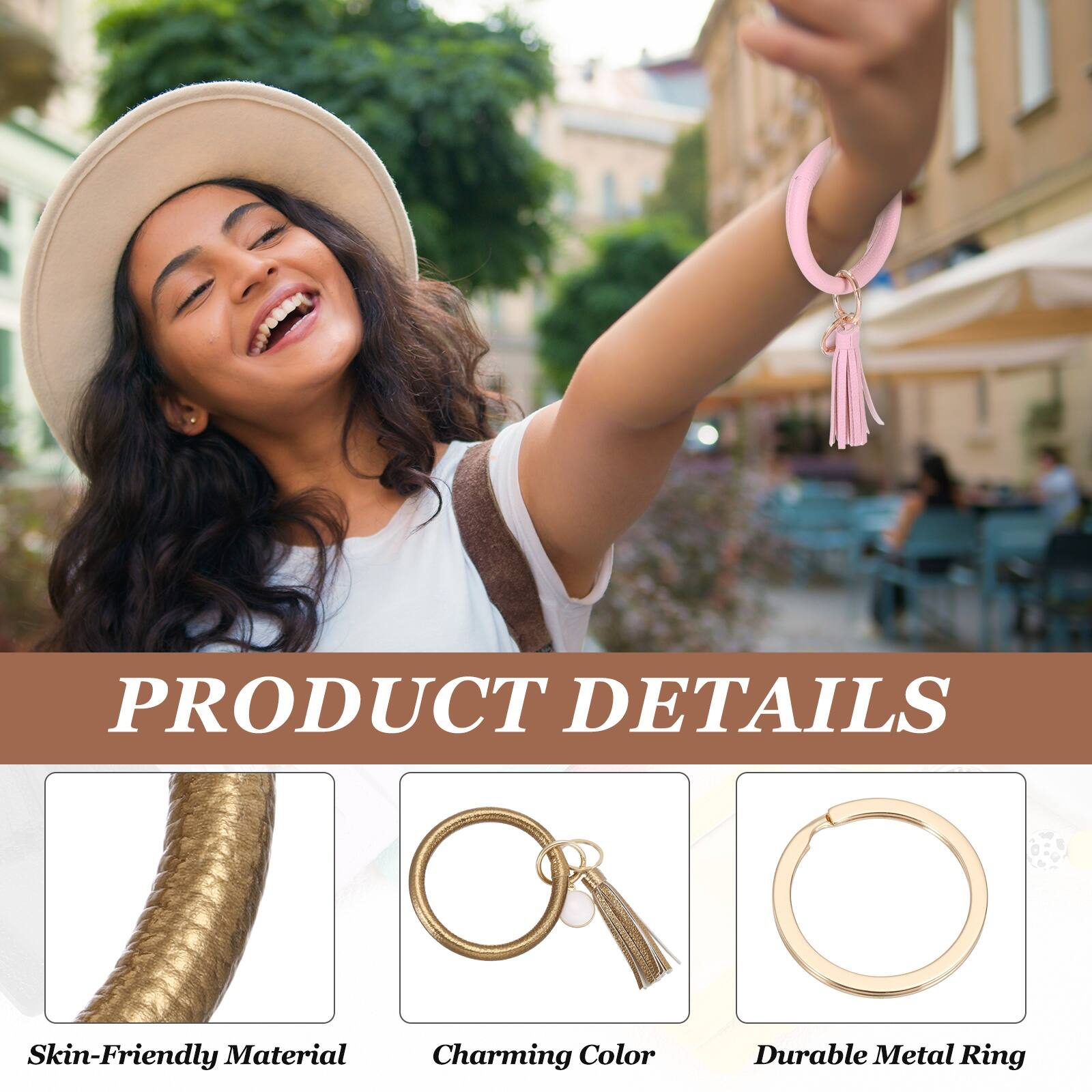 PRODUCT DETAILS  
- Skin-Friendly Material  
- Charming Color  
- Durable Metal Ring