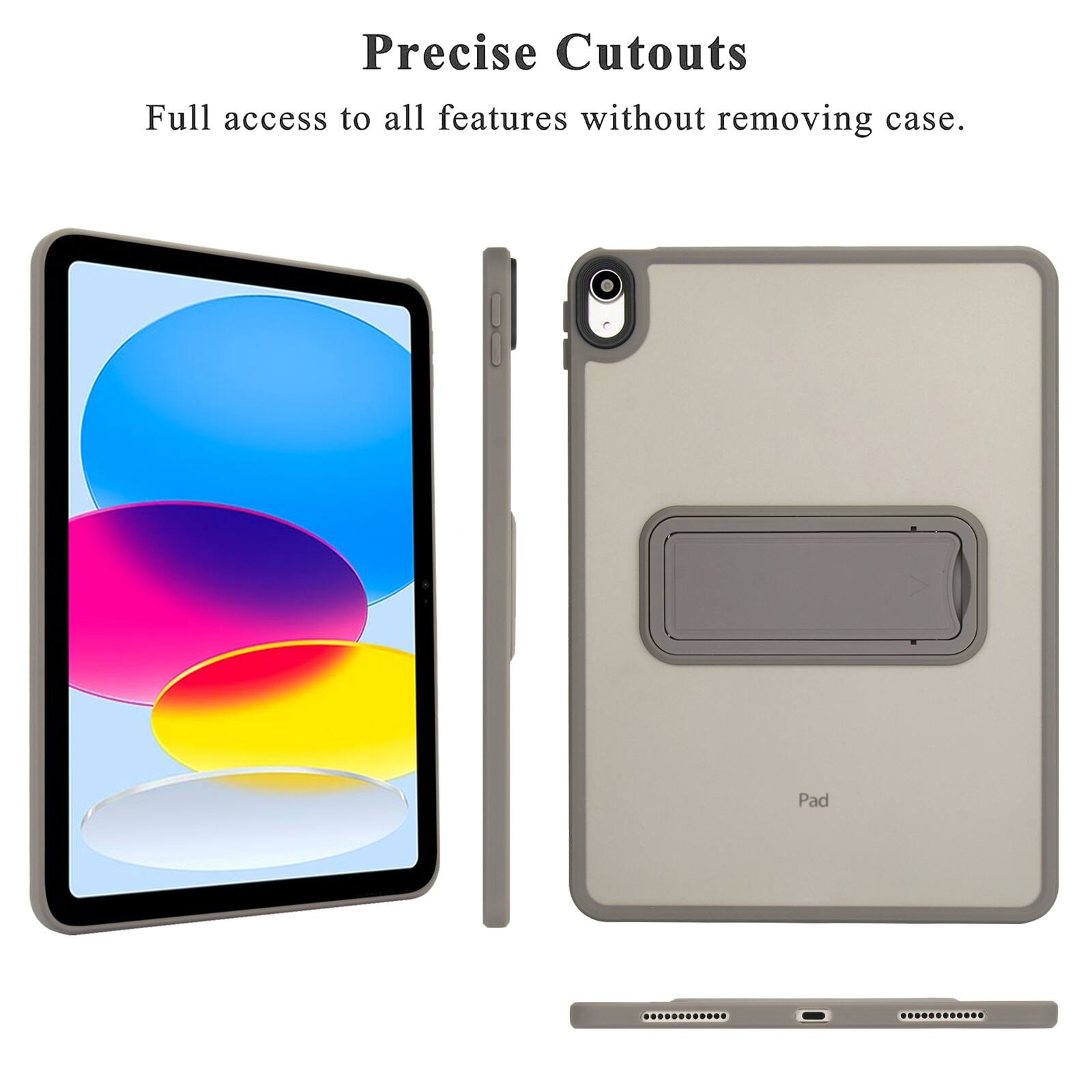 Precise Cutouts  
Full access to all features without removing case.