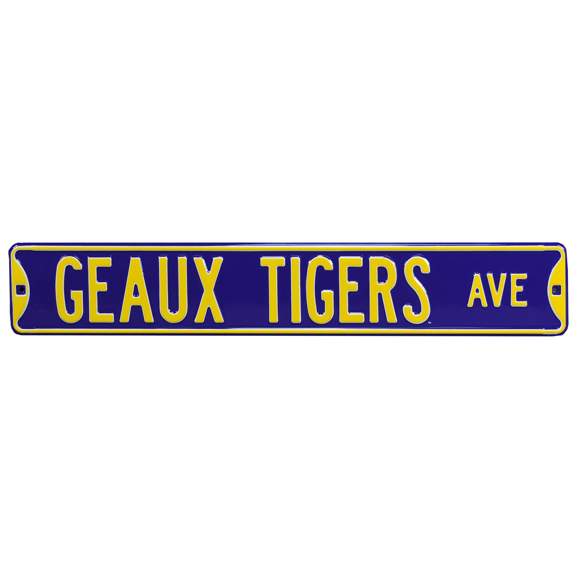 LSU Tigers 6'' x 36'' Steel Street Sign