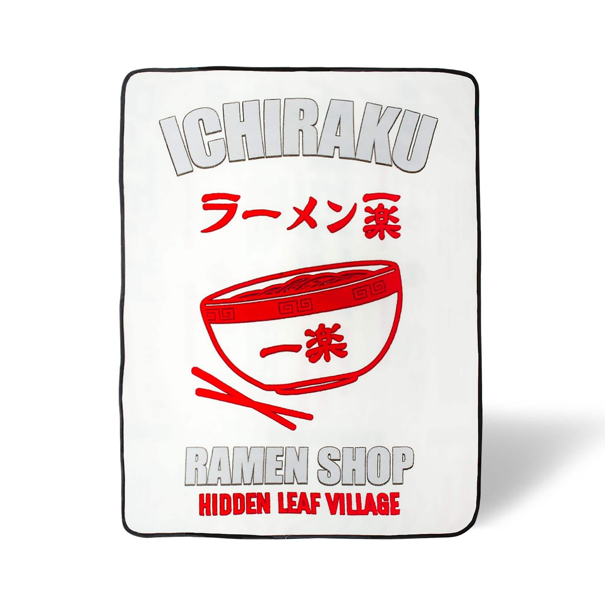 Just Funky - Naruto Ichiraku Ramen Fleece Throw Blanket | 45 x 60 Inches - White price history on PriceWatchPro