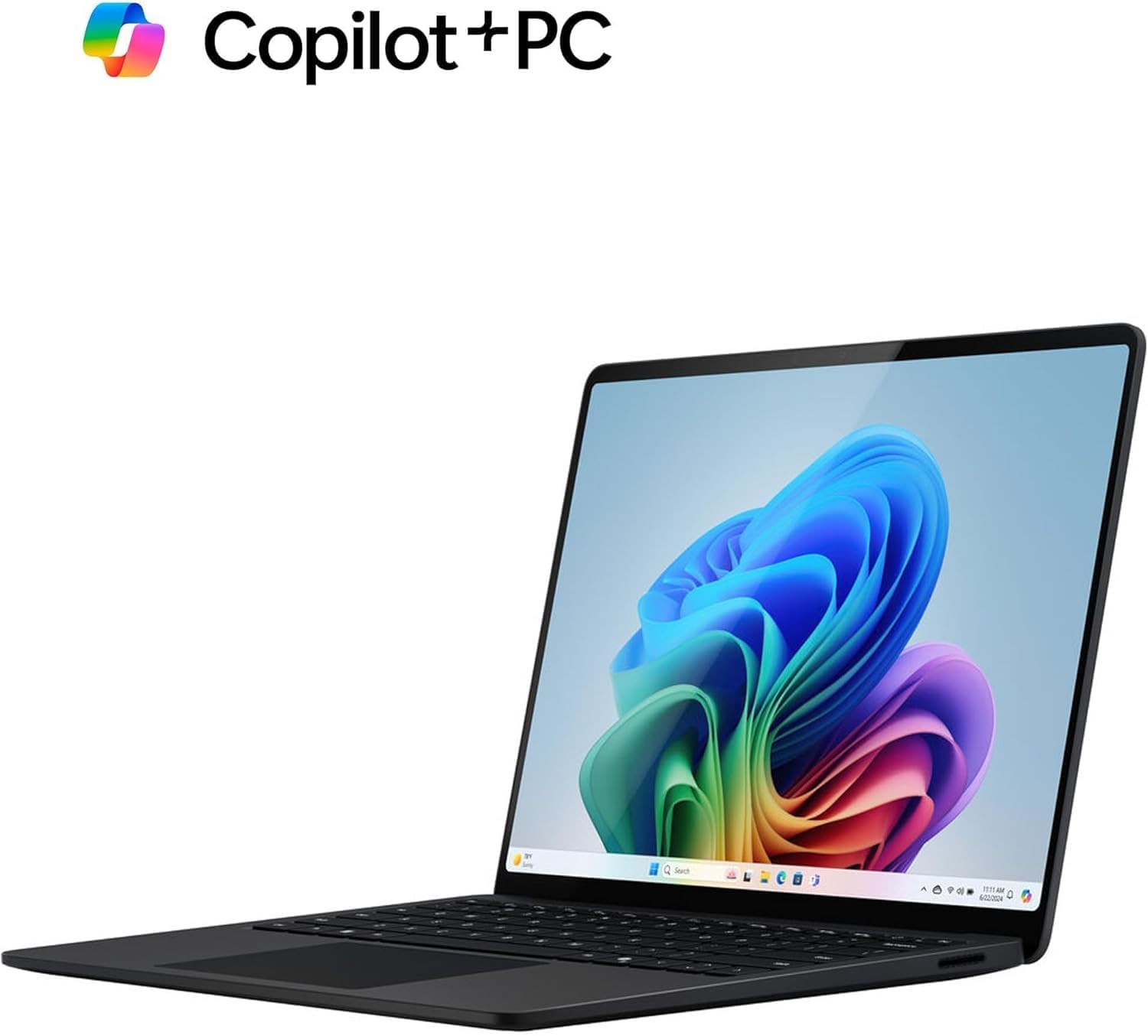 Alt View 7. Microsoft - Surface Laptop - 13.8" 2K Touchscreen - Snapdragon X Plus 2024 - 16GB Memory - 1TB Storage (7th Ed) - Copilot+ PC - Black.