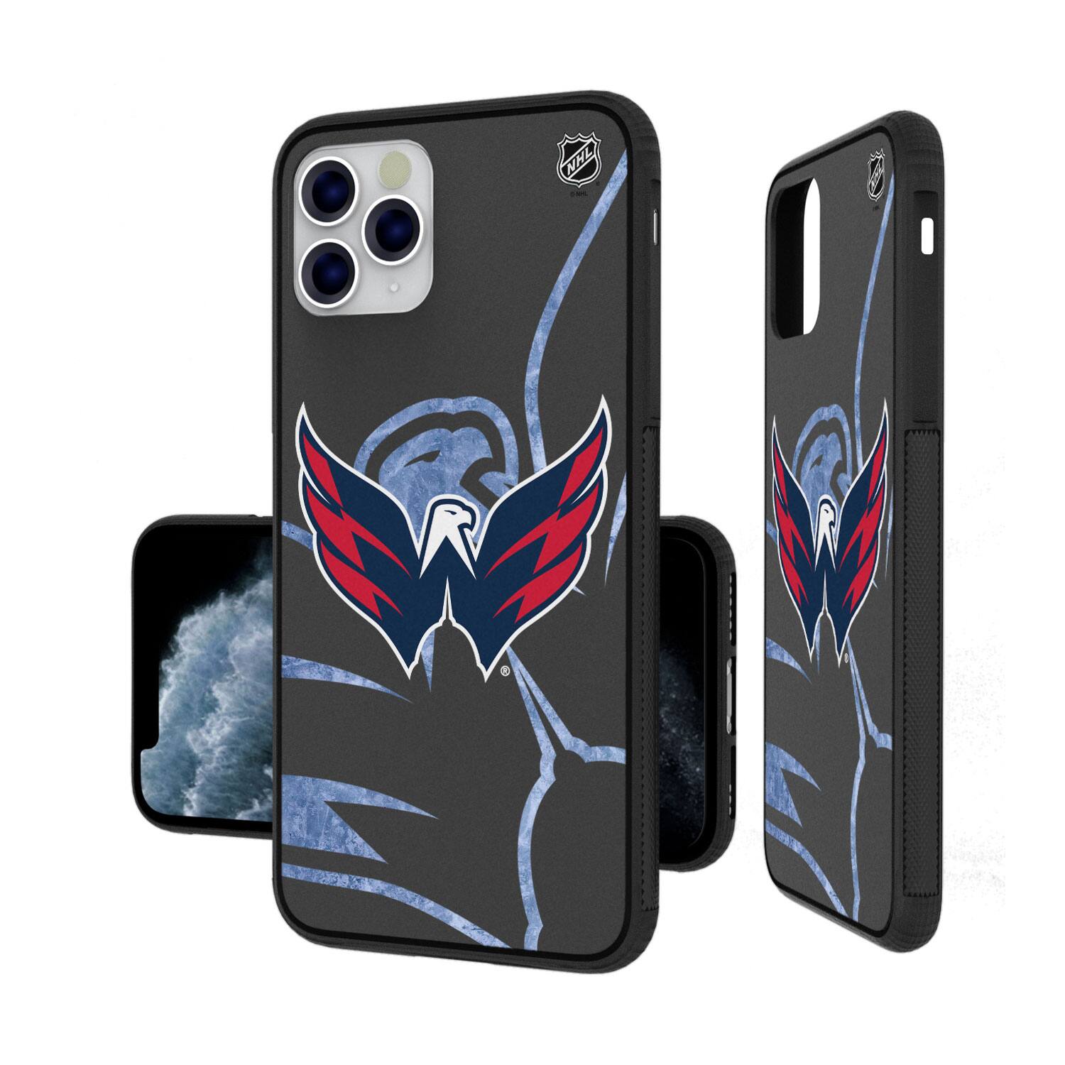 Alt View 3. Keyscaper - Washington Capitals iPhone Tilt Bump Ice Case - 16 Pro Max - Multicolor.