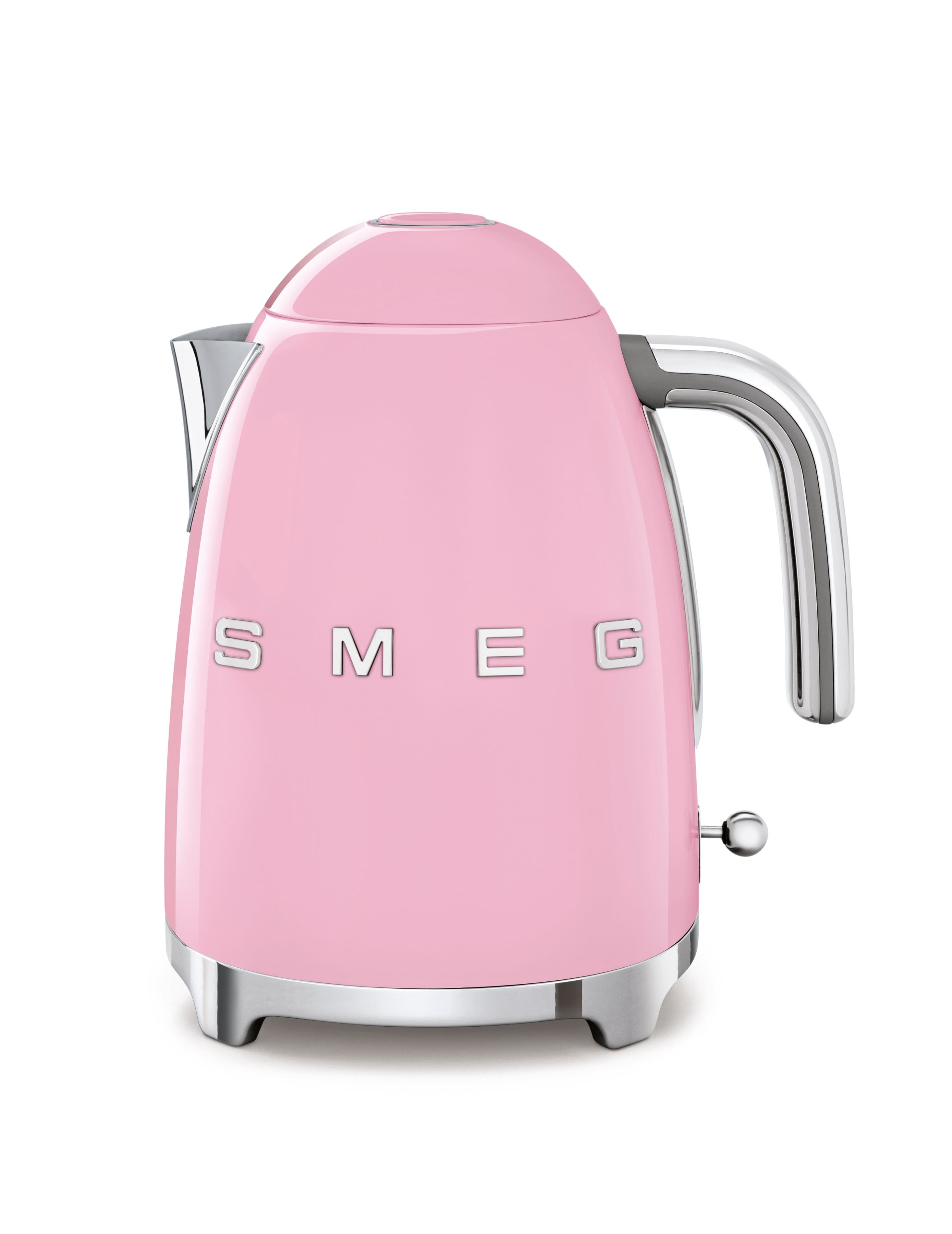 Front. SMEG - SMEG KLF03 7-cup Electric Kettle - Pink.