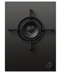 Fisher & Paykel - 15-in Gas on glass modular cooktop with 1 burner LPG - Black - Front_Zoom