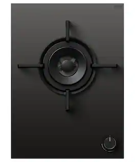 Fisher & Paykel - 15-in Gas on glass modular cooktop with 1 burner LPG - Black