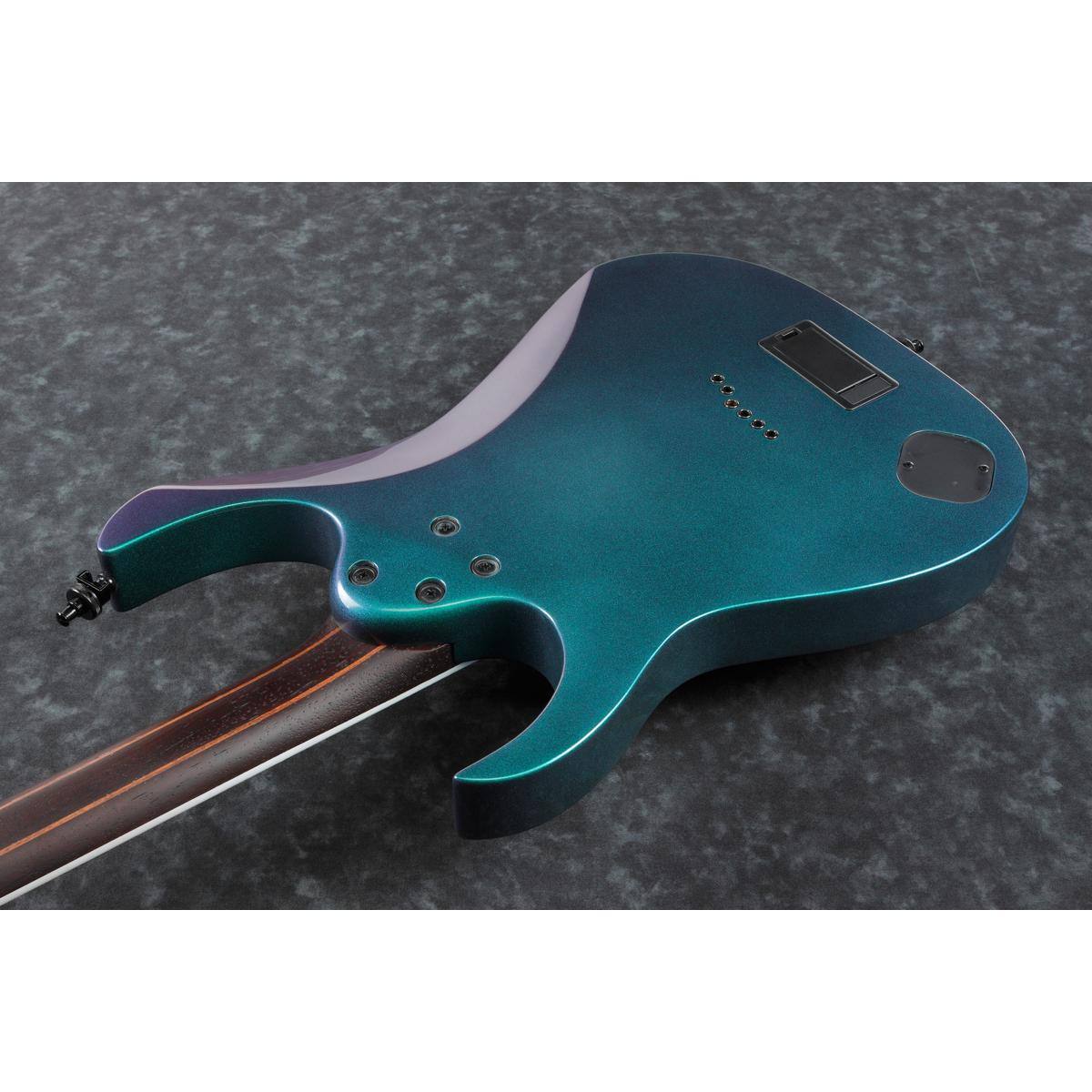 Alt View 4. Ibanez - Ibanez RG631ALF RG Axion Label Electric Guitar, Macassar Ebony Fretboard, Blue Chameleon.