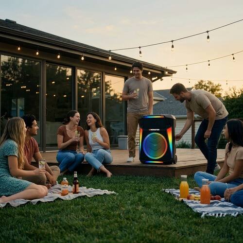 Alt View 5. Monster - Z6 All-in-One PA Bluetooth Speaker System.