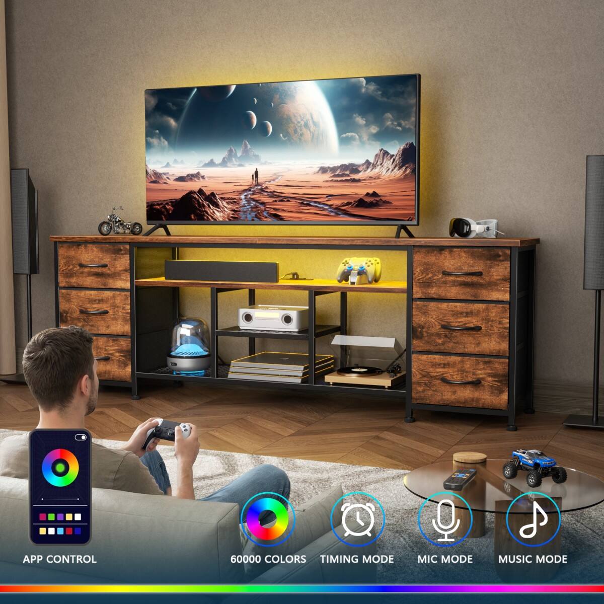 APP CONTROL  
60000 COLORS  
TIMING MODE  
MIC MODE  
MUSIC MODE