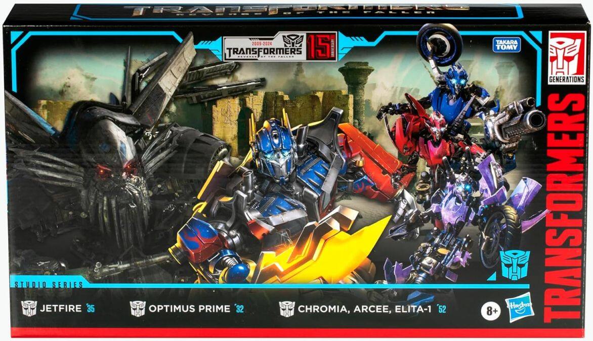 STUDIO SERIES JETFIRE 35  
TEXT FALLER 2009-2024 TAKARA TRANSFORMERS 15 TOMY GENERATIONS OPTIMUS PRIME 32 CHROMIA, ARCEE, ELITA-1 52 8+ Hasbro TRANSFORMERS