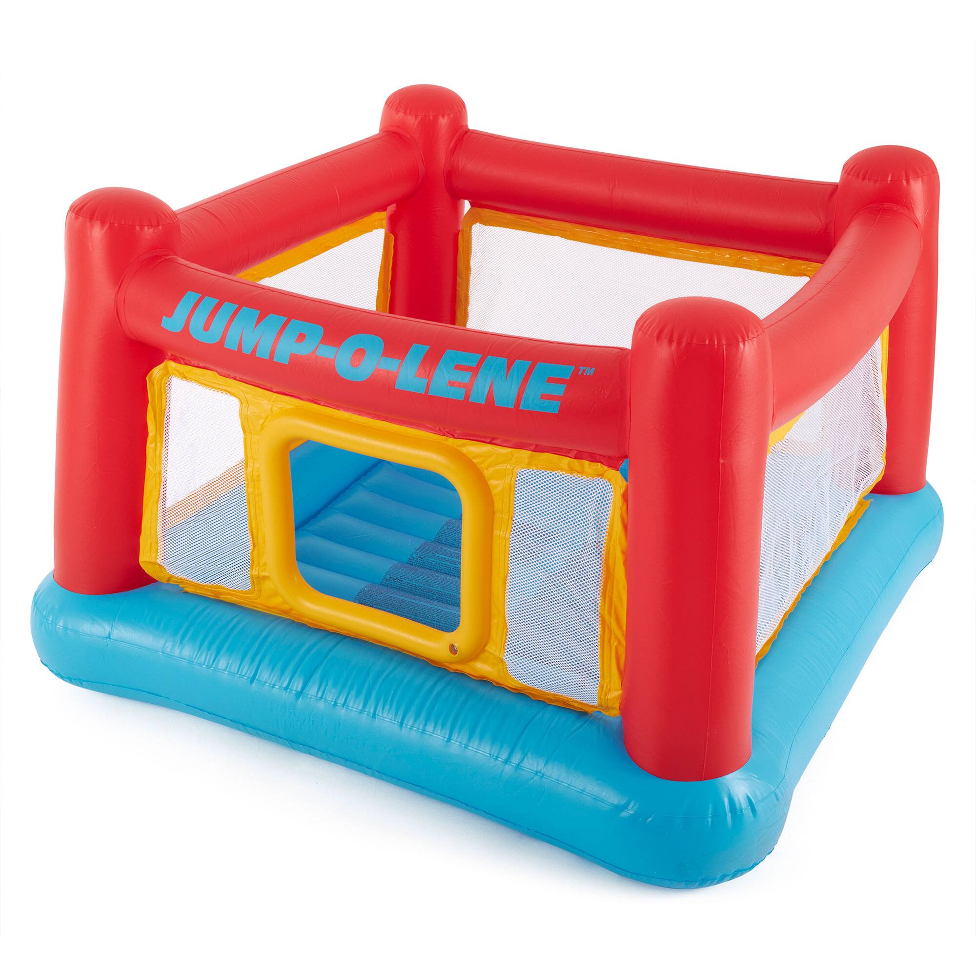 Alt View 1. Intex - Intex Inflatable Jump-O-Lene Bounce House w/Multi-Colored Fun Ballz, 100 Pack - Multi-Color.