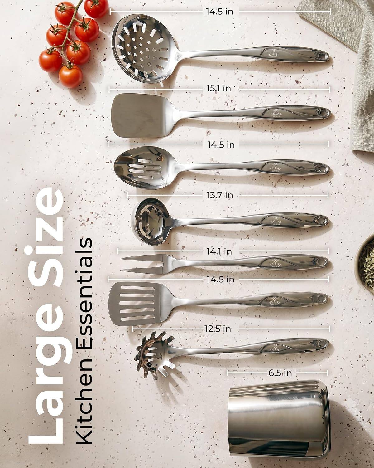 14.5 in  
15.1 in  
Size Essentials Large Kitchen  
14.5 in  
13.7 in  
14.1 in  
14.5 in  
12.5 in  
6.5 in